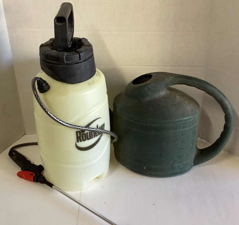 Photo 1 of ROUND UP LARGE BUG SPRAYER AND GARDEN WATERING CAN