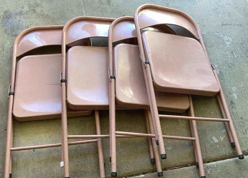 Photo 1 of 4 METAL FOLDING CHAIRS