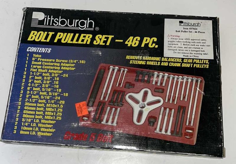 Photo 1 of BOLT PULLER SET 46 PIECES PITTSBURGH