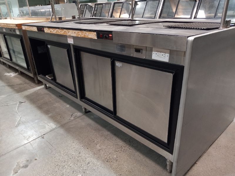 Photo 8 of HUSSMANN 3 PIECE HOT HOLD, FOOD PREP, COMMERCIAL REFRIGERATION STATION MODELS Q2-SP-N8-R, Q2-SP-N-6-6CR-1-RSS-R, Q2-SP-N-8-PT-DS-R (NEEDS COMPRESSOR)