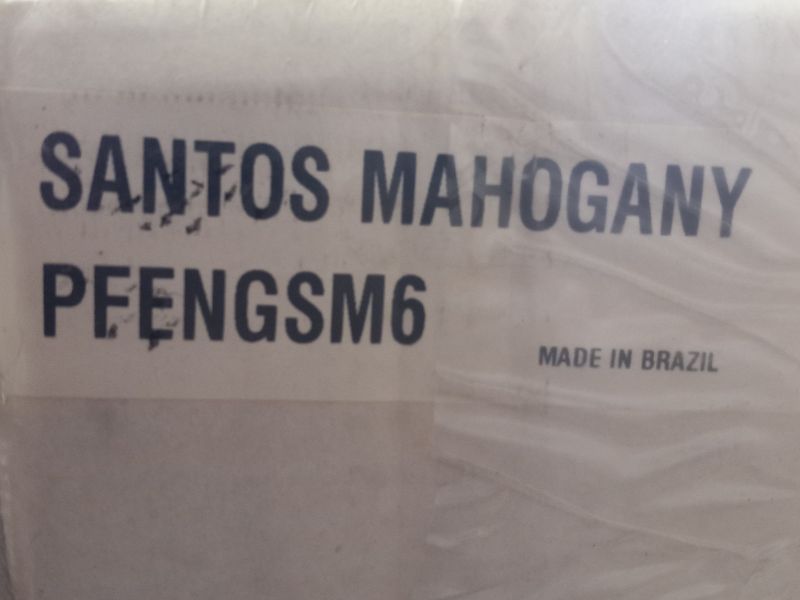 Photo 1 of BR-111 SANTOS MAHOGANY FLOORING PFENGSM6 APPROX 48PCS 58.4sqft 6.25” X 48" H5/16” 