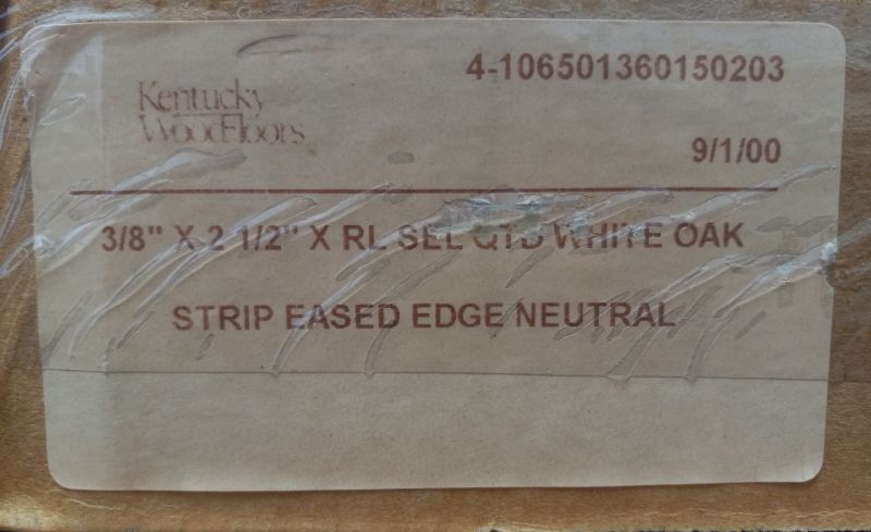 Photo 3 of KENTUCKY WOOD FLOORS WHITE OAK STRIP EASED EDGE NEUTRAL (6 BOXES) 5” X 42" H3/8” 