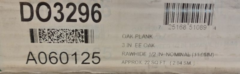 Photo 3 of ANDERSON HARDWOOD FLOORS OAK RAWHIDE FINISH PLANK WOOD FLOORING DO3296 APPROX 44sqft 3” X 0.5” MULTI LENGTH