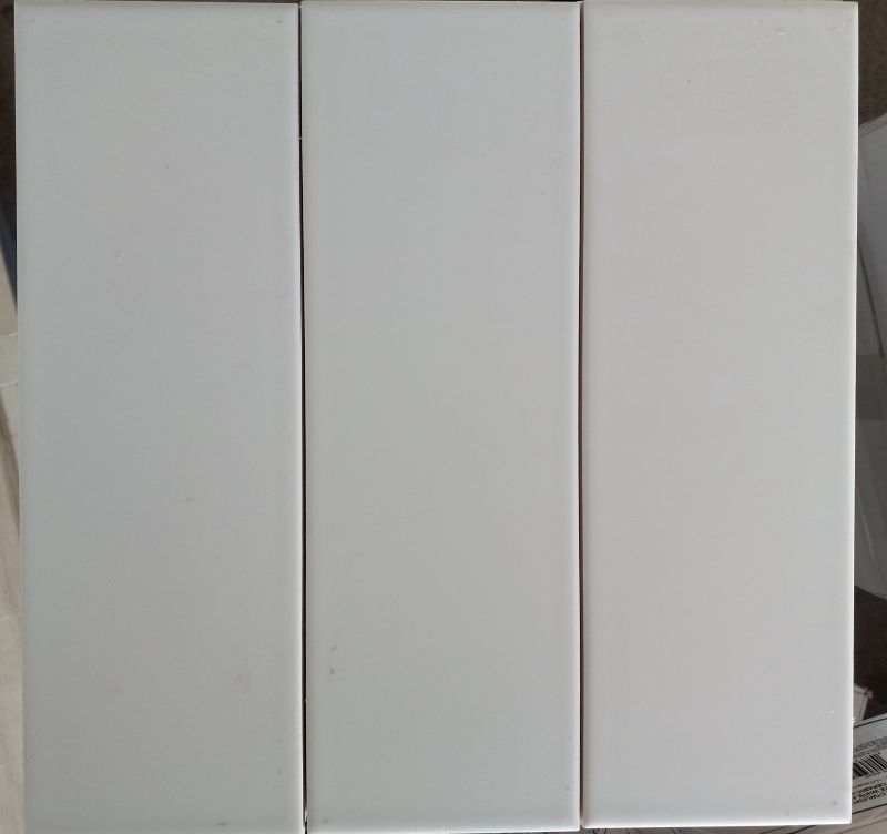 Photo 2 of STYLE ACCESS CERAMIC GLAZED MATTE WHITE WALL TILES CTWL03412 APPROX 93.31sqft 280PCS 4” X 12”