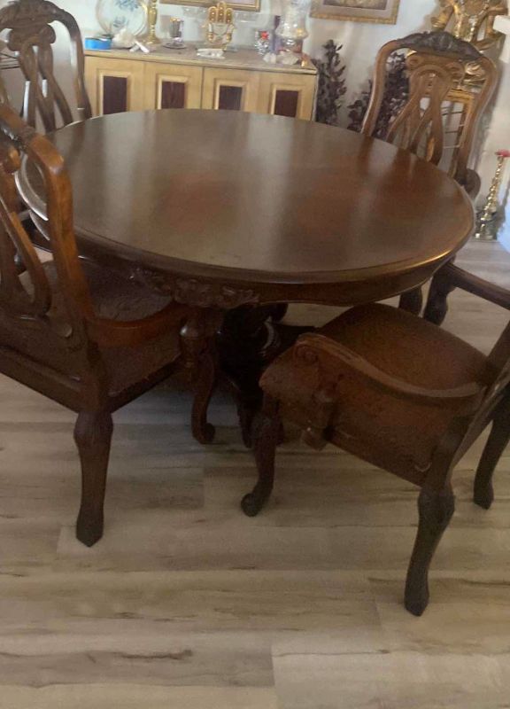 Photo 1 of DINING ROOM TABLE WITH 4 CHAIRS