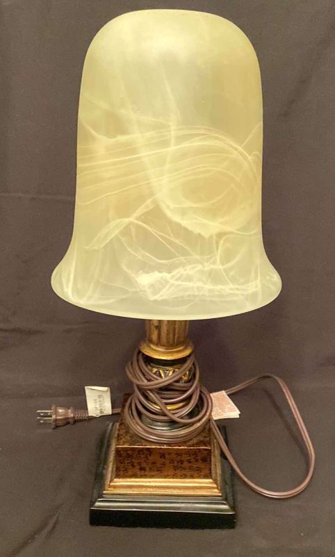 Photo 1 of UNIQUE GLASS SHADE LAMP