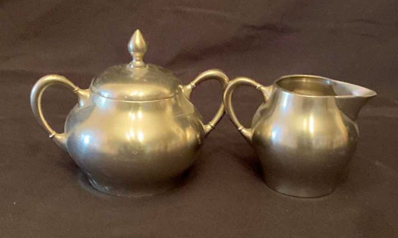 Photo 1 of SILVER CREAM AND SUGAR CONTAINERS