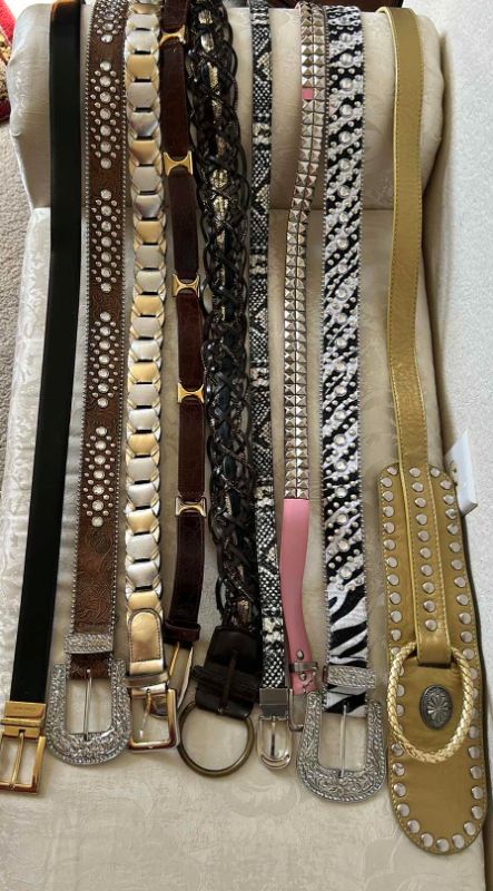 Photo 1 of 9 BELTS IN VARIOUS COLORS AND STYLES