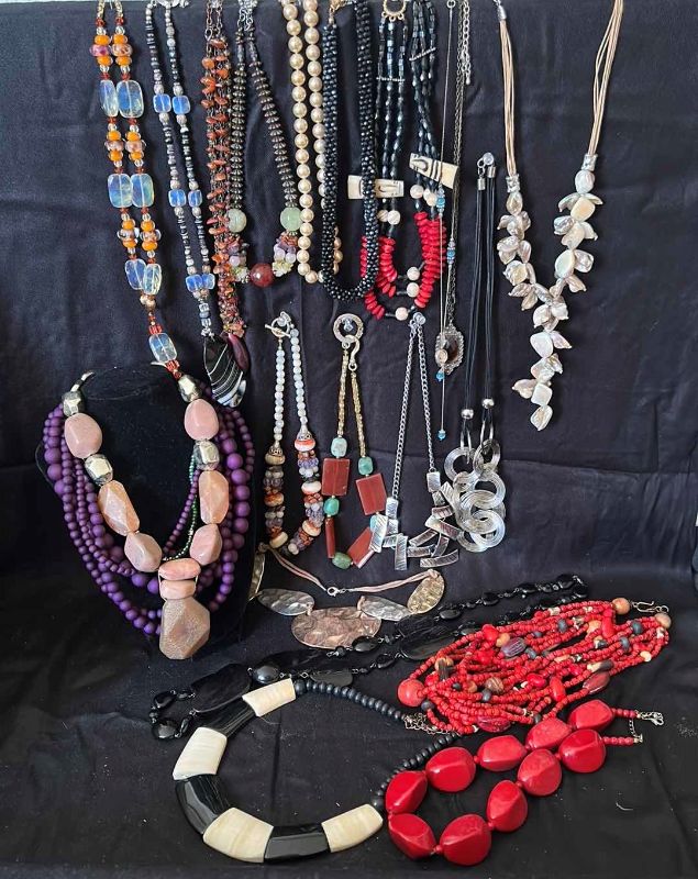 Photo 1 of VARIOUS STYLES OF COSTUME NECKLACES