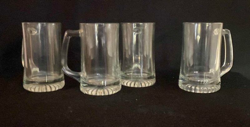 Photo 1 of 4 VINTAGE LUMINARC GLASS BEER MUGS