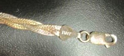 Photo 5 of BRAIDED NECKLACE STAMPED “ITALY”