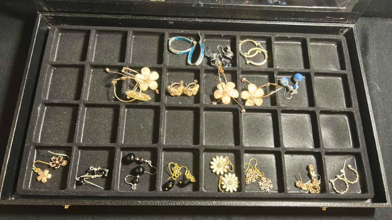 Photo 2 of 32 SLOT JEWELRY CASE WITH COSTUME EARRINGS