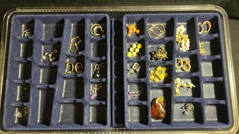 Photo 2 of JEWELRY CASE WITH COSTUME EARRINGS