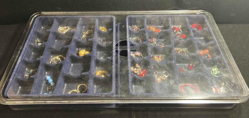 Photo 1 of JEWELRY CASE WITH COSTUME EARRINGS