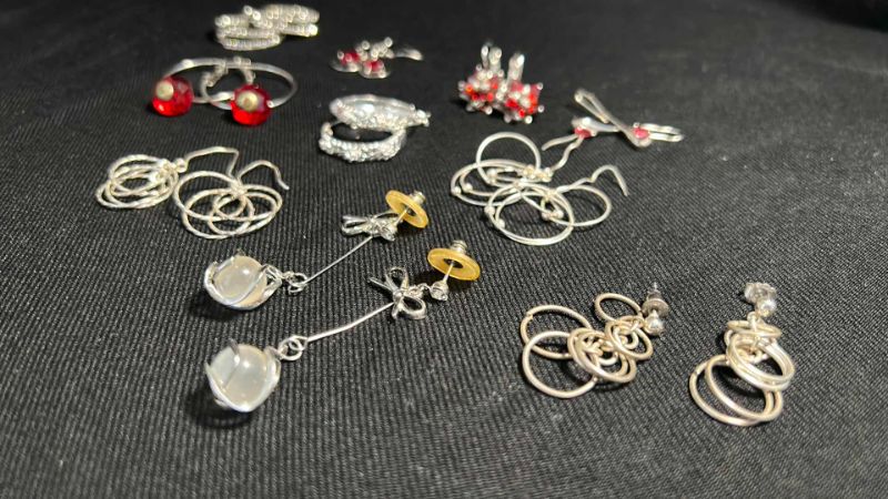 Photo 1 of 10 SILVER TONE FASHION EARRINGS