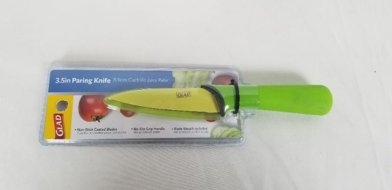 Photo 1 of 3.5INCH PARING KNIFE GREEN NON SLIP GRIP HANDLE NEW