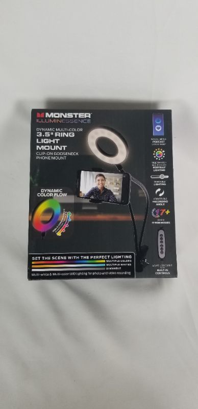 Photo 1 of 3.5 RING LIGHT MOUNT CLIP ON GOOSENECK PHONE MOUNT NEW 