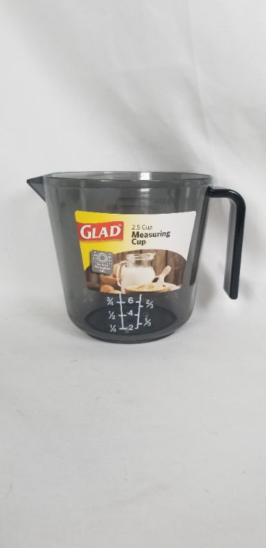 Photo 1 of 2.5 CUP MEASURING SEE THROUGH BLACK CUPS NEW