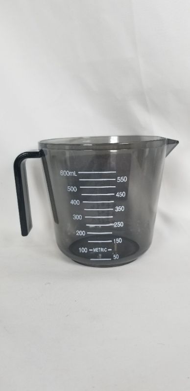 Photo 2 of 2.5 CUP MEASURING SEE THROUGH BLACK CUPS NEW