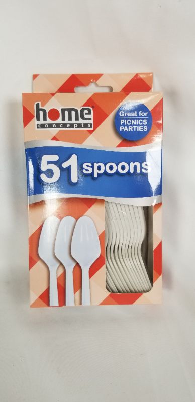 Photo 1 of 51  PLASTIC SPOONS NEW