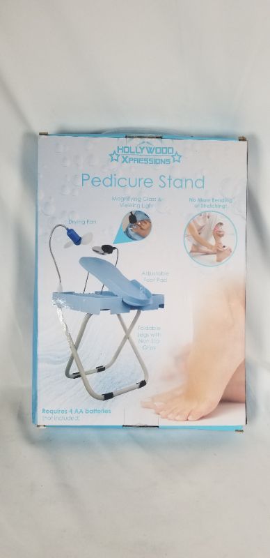 Photo 2 of PREDICURE STAND ADJUSTABLE FOOT PAD VIEWING LIGHT MAGNIFYING GLASS DRYING FAN NEW