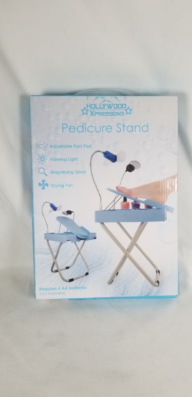 Photo 1 of PREDICURE STAND ADJUSTABLE FOOT PAD VIEWING LIGHT MAGNIFYING GLASS DRYING FAN NEW