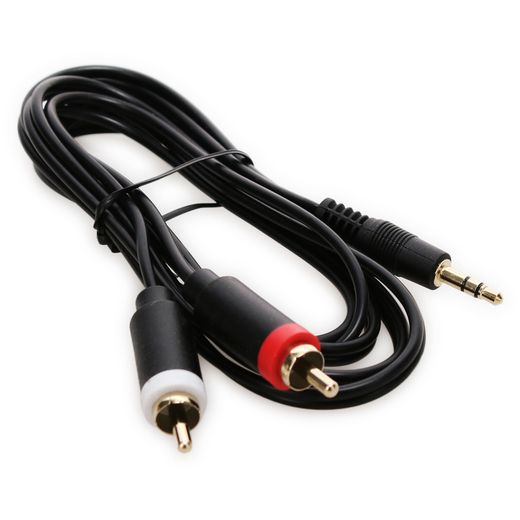 Photo 1 of AUX TO DUAL RCA ADAPTER CONNECT YOUR MUSIC TO EXTERNAL SPEAKER 4 FT CORD LENGTH NEW