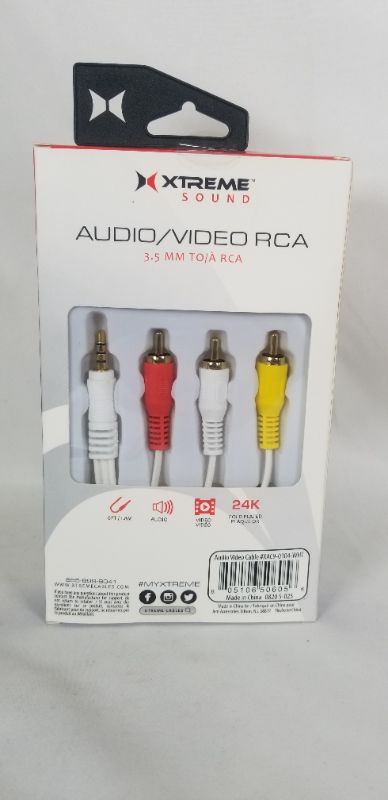 Photo 3 of AUDIO VIDEO RCA 3-5 MM TO/ A RCA 24K GOLD PLATED PLAQUE  NEW