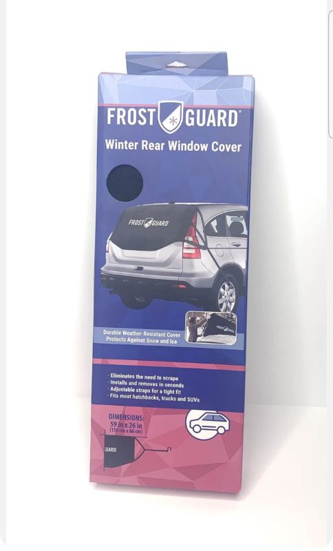 Photo 1 of FROST GUARD WINTER REAR WINDOW COVER BLACK POLYESTER 59X26H NO INTERNET SALES NEW