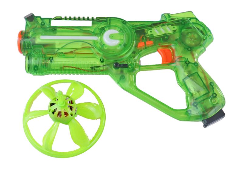Photo 1 of C STAR TOY GUN INCLUDES EXOPLANET FLYING SAUCER AND A CHARGING CORD REQUIRES 4 TRIPLE A BATTERIES NEW IN BOX 