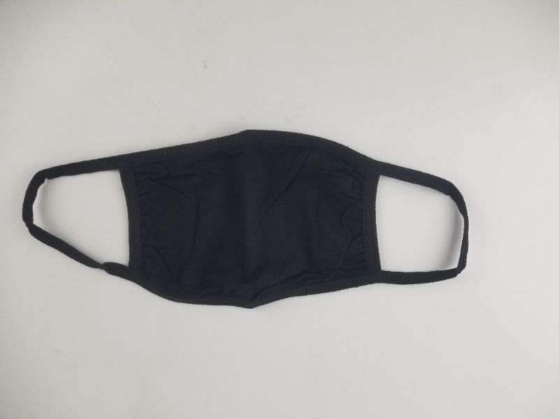 Photo 1 of PLAIN BLACK CLOTH FACE MASK NEW