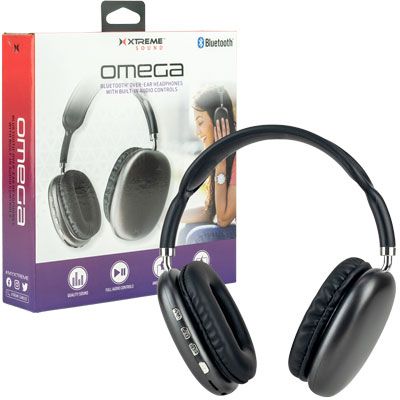 Photo 1 of BLACK OMECA BLUETOOTH OVER HEAR HEAD PHONE WITH BUILD IN ADUIO CONTROLS NEW