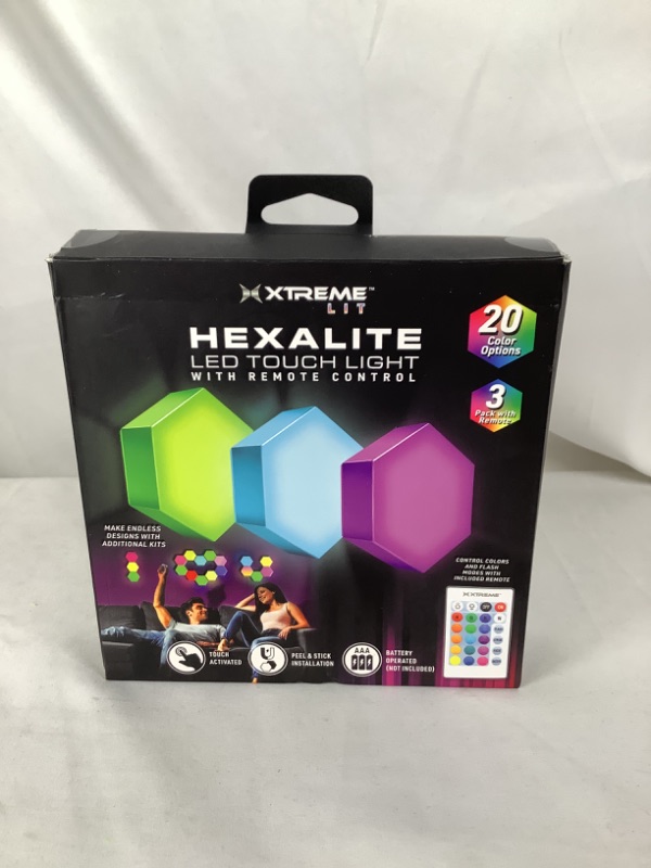 Photo 2 of HEXALITE LED TOUCH LIGHT WITH REMOT CONTROL 20 COLOR OPTIONS 3 PACK NEW 