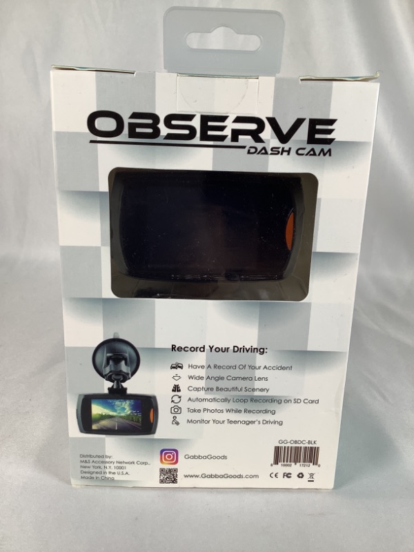 Photo 3 of OBSERVE DASH CAMERA 2.4 INCH SCREEN MOTION DETECTION STILL PHOTOS HD RECORDING NIGHT VISION ENHANCED IMAGE NEW