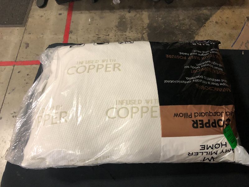 Photo 1 of COPPER INFUSED ANTIMICROBIAL AND HYPOALLERGENIC PILLOW PROTECTS AGAINST ORDERS FUNGUS AND BACTERIA MADE FROM COTTON POLYESTER AND MODACRYILC COPPER 20 INCHES WIDE X 28 INCHES LONG NEW