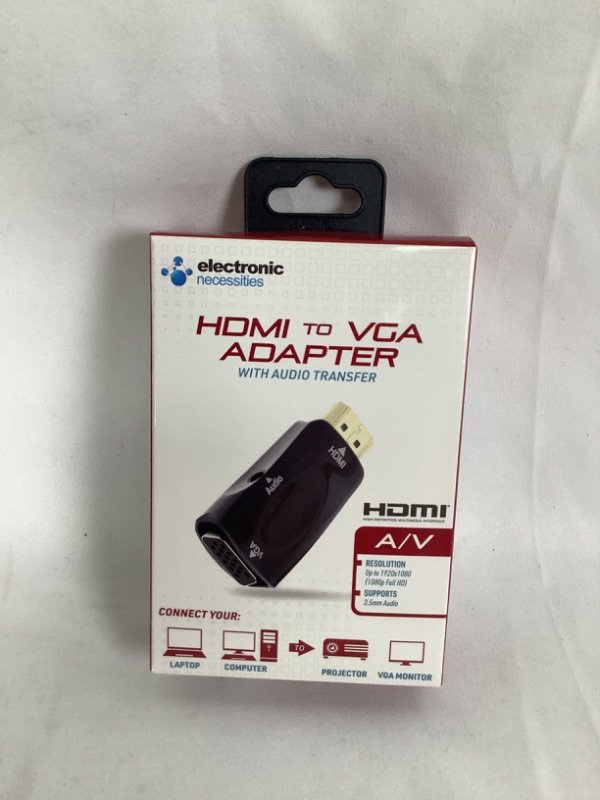 Photo 4 of HDMI TO VGA  ADAPTER WITH AUDIO TRANSFER HIGH DEFINITION MULTIMEDIA INTERFACE UP TO 1920X1080P RESOLUTION SUPPORTS 3.5MM AUDIO  NEW