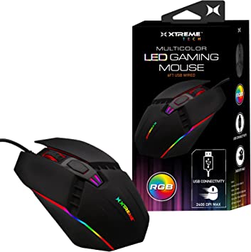 Photo 2 of MULTI COLOR LED GAMING MOUSE  4 FETT USB WIRED USB CONNECTIVITY 1000 DPI MAX NEW