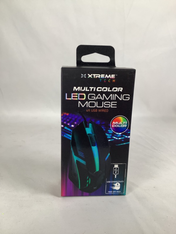 Photo 3 of MULTI COLOR LED GAMING MOUSE  4 FETT USB WIRED USB CONNECTIVITY 1000 DPI MAX NEW