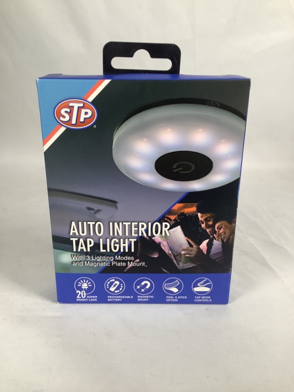 Photo 3 of AUTO INTERIOR TAP LIGHT WITH 3 LIGHTING MODES AND MAGNETIC PLATE MOUNT 20 SUPER BRIGHT LEDS RECHARGEABLE BATTERY  MAGNETIC MOUNT PEEL AND STICK OPTION TAP MODE CONTROLS NEW 