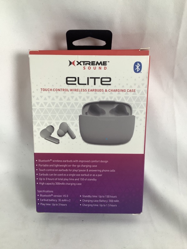 Photo 2 of ELITE TOUCH CONTROL WIRELESS EARBUDS AND CHARGING CASE WHITE TWS SERIES COMFORT DESIGN NEW  