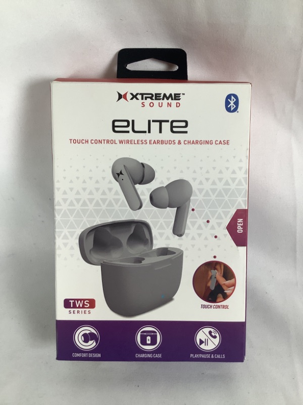 Photo 1 of ELITE TOUCH CONTROL WIRELESS EARBUDS AND CHARGING CASE WHITE TWS SERIES COMFORT DESIGN NEW  