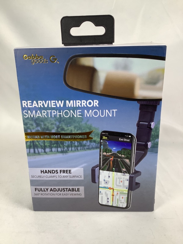 Photo 1 of  REARVIEW MIRROR SMARTPHONE MOUNT FULLY ADJUSTABLE 360 RTATION FOR EASY VIEWING NEW