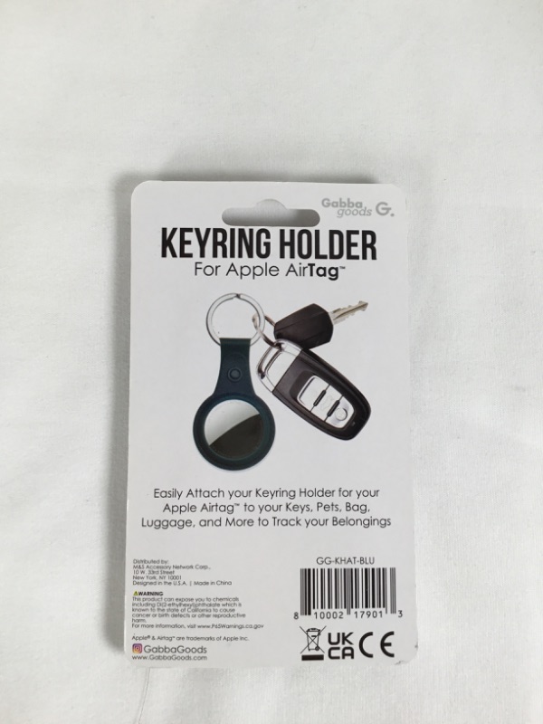 Photo 2 of BLUE KEYRING HOLDER FOR APPLE AIR TAG    EASILY ATTACH YOUR KEYRING FOR YOUR APPLE AIRTAG TO TRACK YOUR PETS LUGGAGE KEYS PURSE BOOKBAG AND MORE NEW