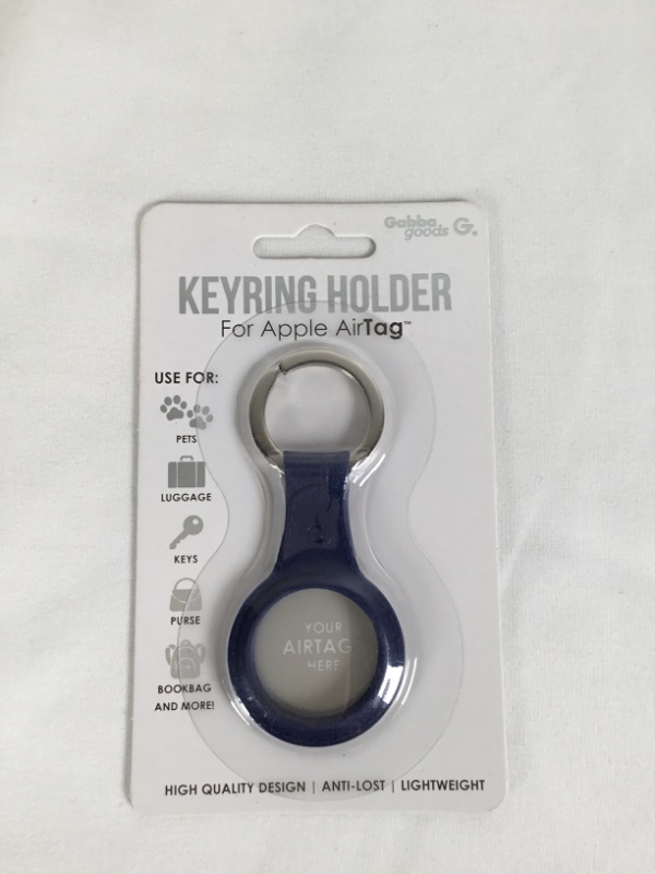 Photo 1 of BLUE KEYRING HOLDER FOR APPLE AIR TAG    EASILY ATTACH YOUR KEYRING FOR YOUR APPLE AIRTAG TO TRACK YOUR PETS LUGGAGE KEYS PURSE BOOKBAG AND MORE NEW