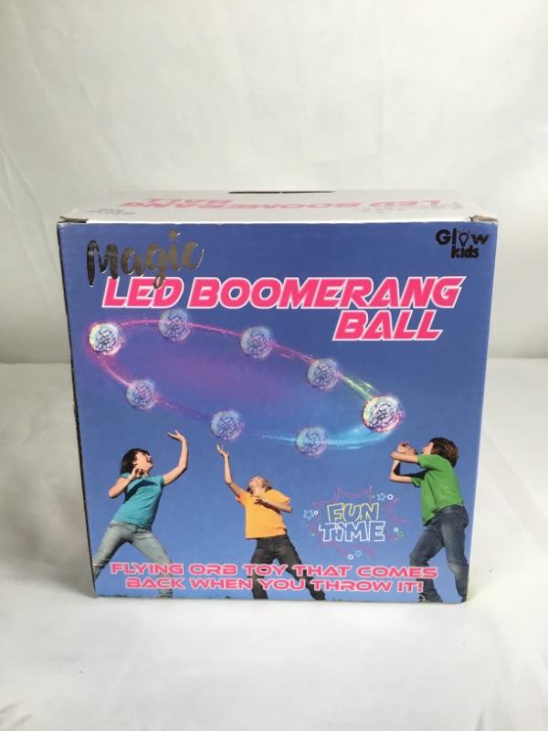 Photo 2 of MAGIC LED BOOMERANG BALL PROTECTIVE COVER 360 ROTATION FALL RESISTANT CYCLTRON PLAY FLYING ORB TOY THAT COMES BACK WHEN YOU THROW IT NEW  