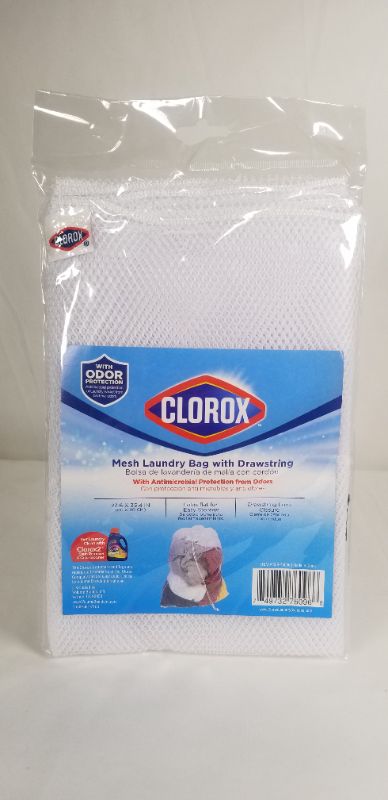 Photo 2 of  MESH LAUNDRY BAG WITH DRAWSTRING WITH ANTIMICROBIAL PROTECTION FROM ODORS FOLDS FLAT FOR EASY STORAGE DRAWSTRING LOCK CLOSURE 23.6 X 35.4 INCHES NEW