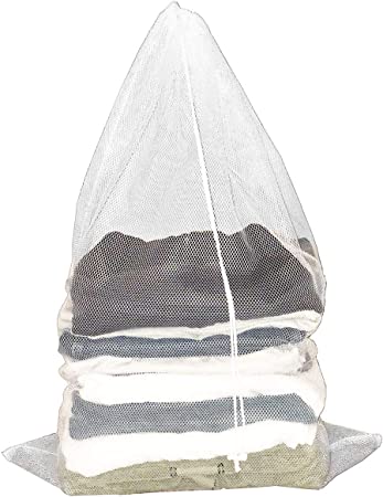 Photo 1 of  MESH LAUNDRY BAG WITH DRAWSTRING WITH ANTIMICROBIAL PROTECTION FROM ODORS FOLDS FLAT FOR EASY STORAGE DRAWSTRING LOCK CLOSURE 23.6 X 35.4 INCHES NEW