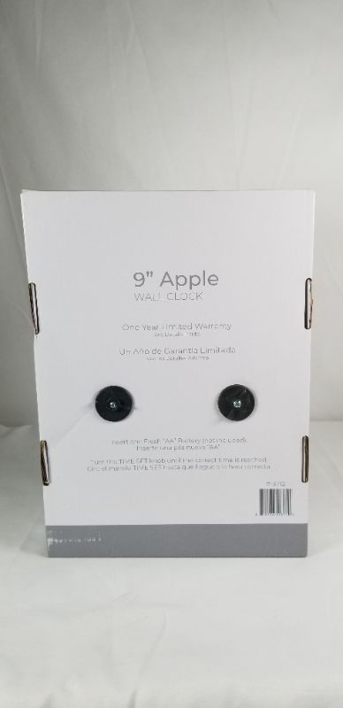 Photo 1 of 9 INCH RED APPLE WALL CLOCK NEW