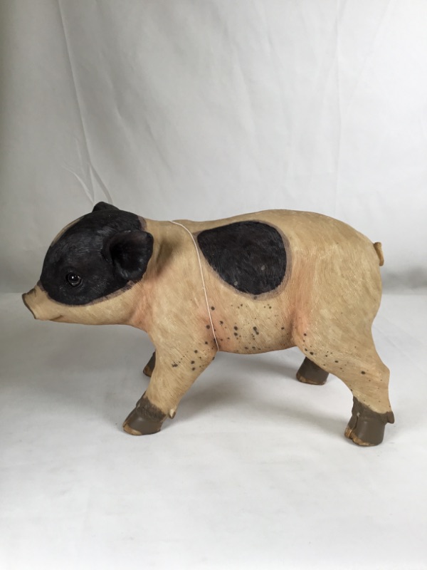 Photo 3 of BROWN AND TAN STANDING PIG STATUE NEW