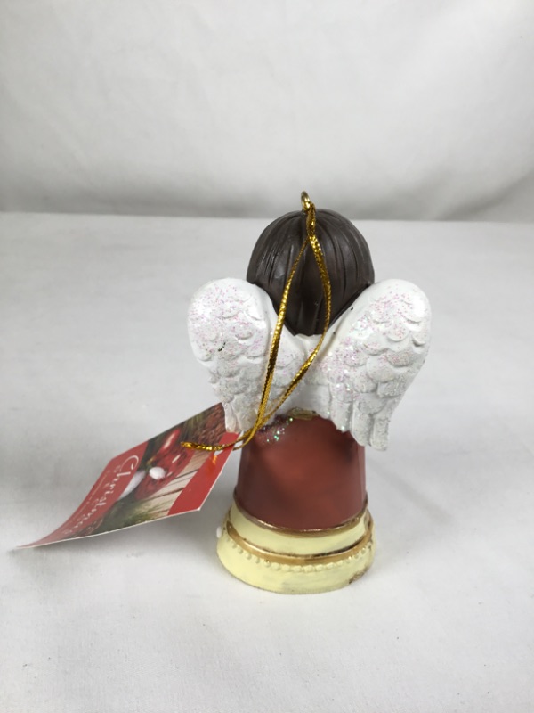Photo 2 of RED JOY ANGEL BELL ORNAMENT  2.25 X 1.5 X 4 H NEW 